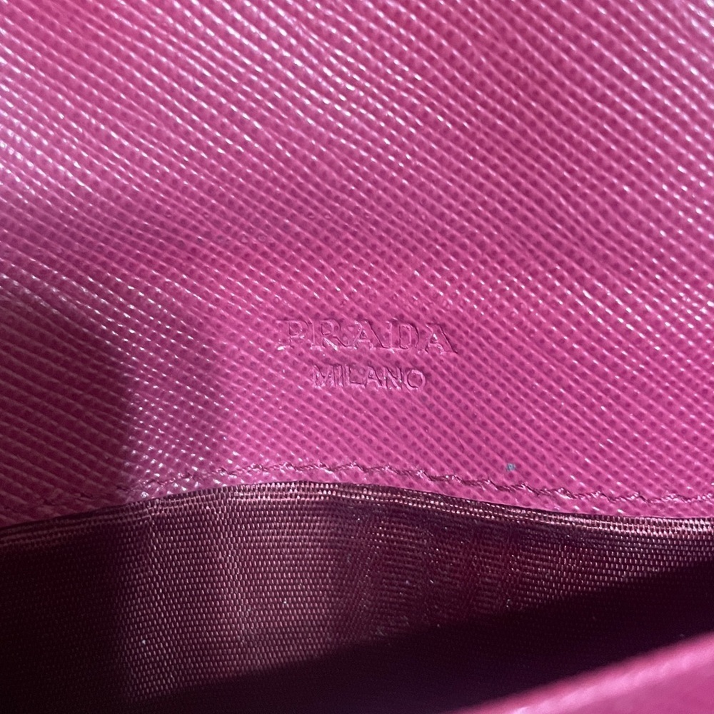 Prada Crimson Leather Wallet Set - Picture 10 of 13